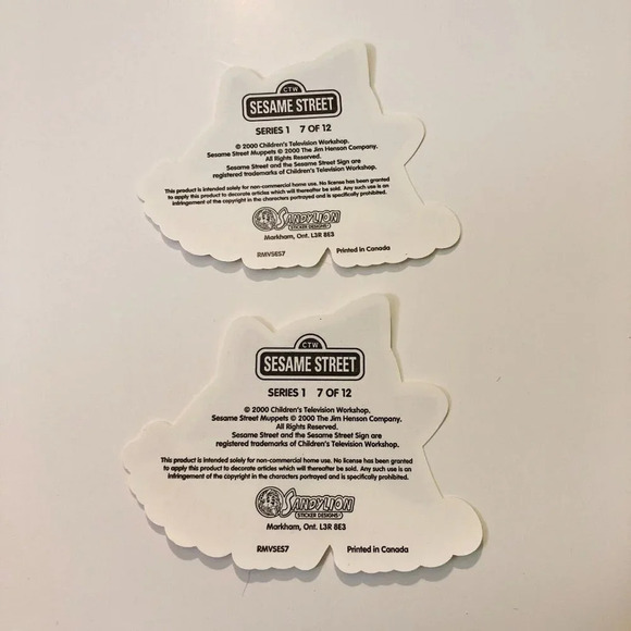 2000 Sesame Street Sandylion Stickers Henson Bert Grover Ernie Count Lot of 8 - Picture 12 of 12